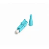 LC Multimode 50um Simplex Epoxy Polish Connector Aqua 900um Boot - 100  Pack