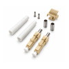 LC Multimode 62.5um Duplex Epoxy Polish Connector White 2mm Boot - 100  Pack
