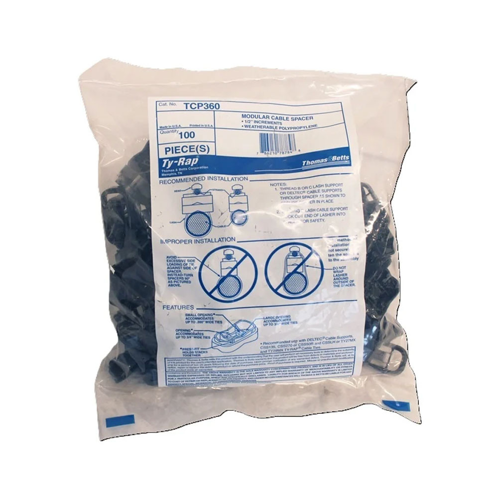 Thomas & Betts Cable Spacers Ty-Rap TCP360 (100 pack) *Clearance*