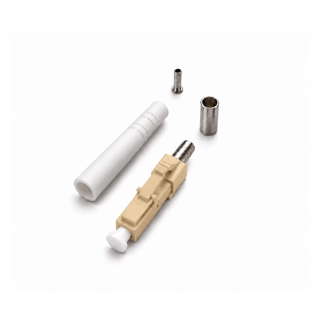 LC Multimode 62.5um Simplex Epoxy Polish Connector White 3mm Boot - 100  Pack