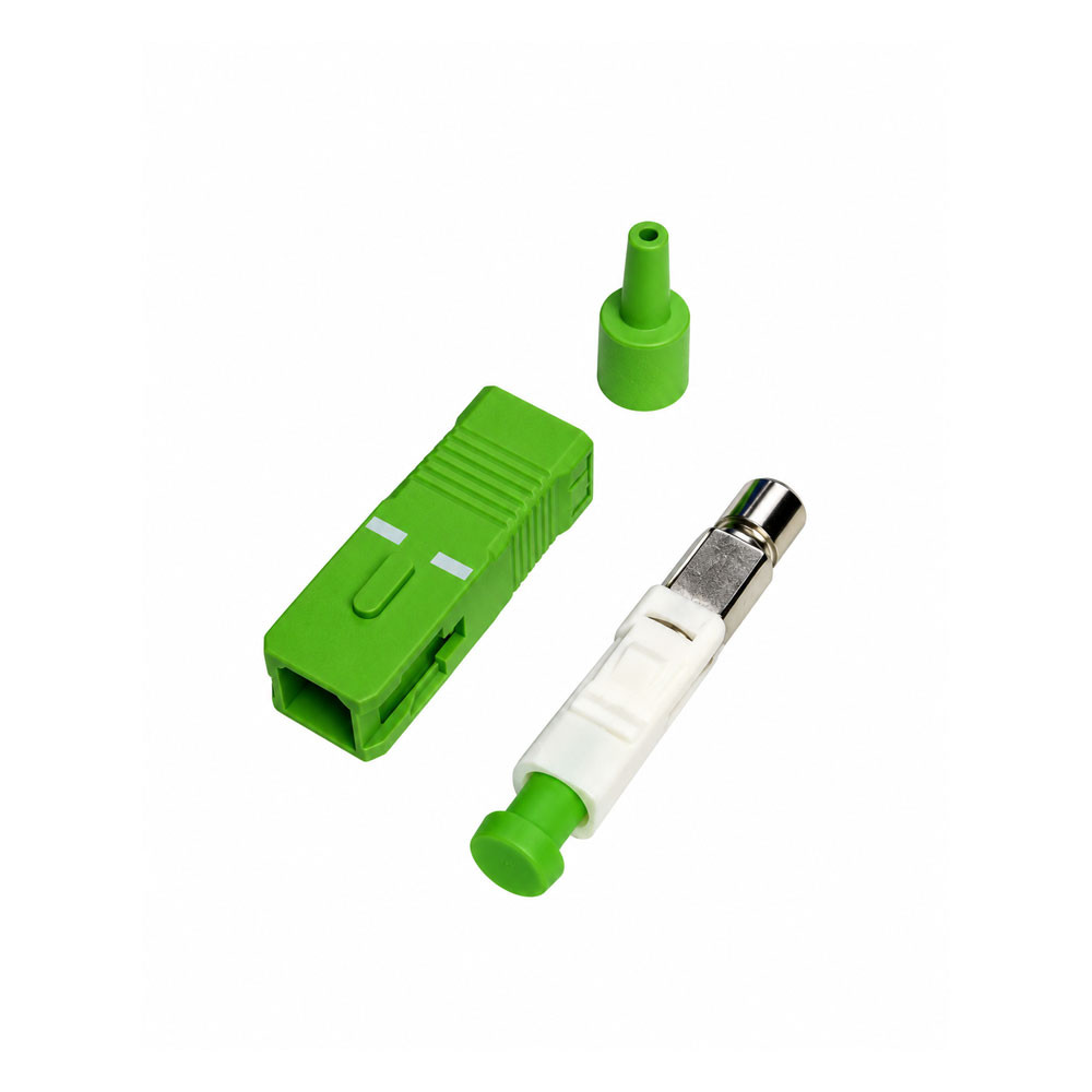 SC/APC Singlemode Simplex Epoxy Polish Connector Green 900um Boot - 100  Pack