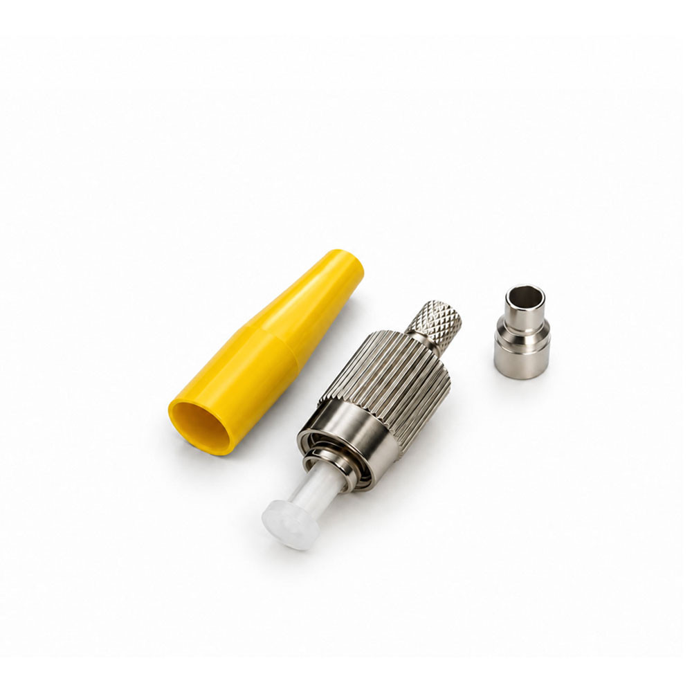 FC Singlemode Simplex Epoxy Polish Connector Yellow 2mm Boot - 100  Pack