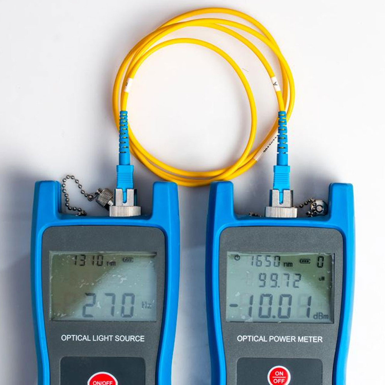 fiber power meter and light source