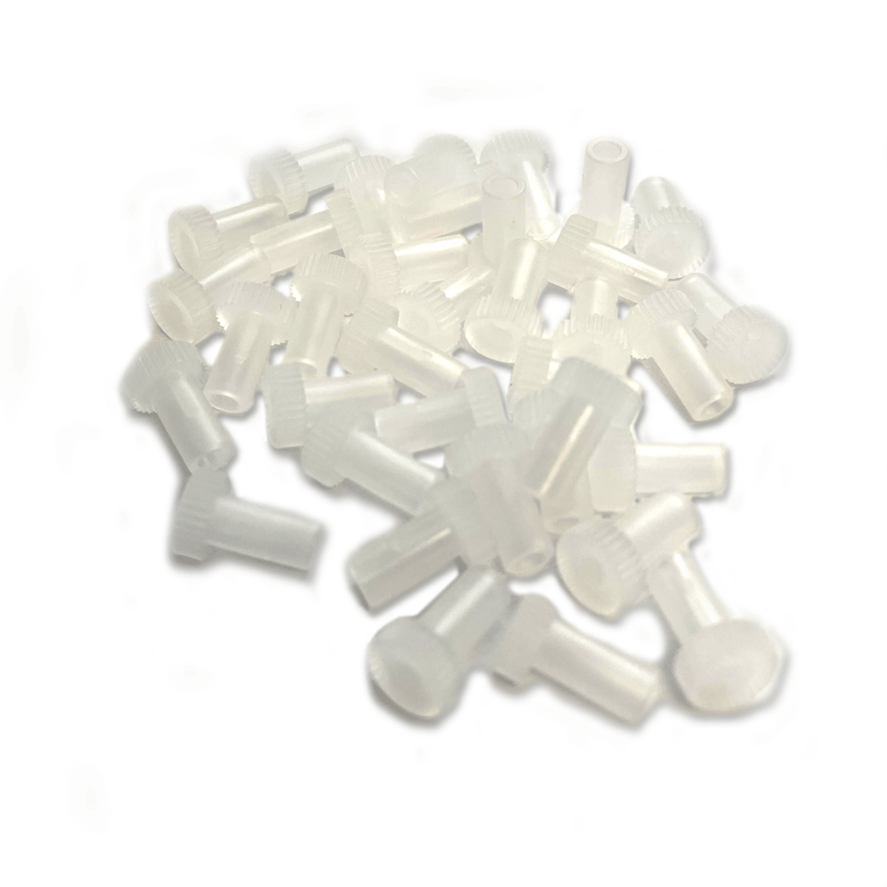 2.5mm Dust Cap - Clear - 100 Pack - 703-011A-003