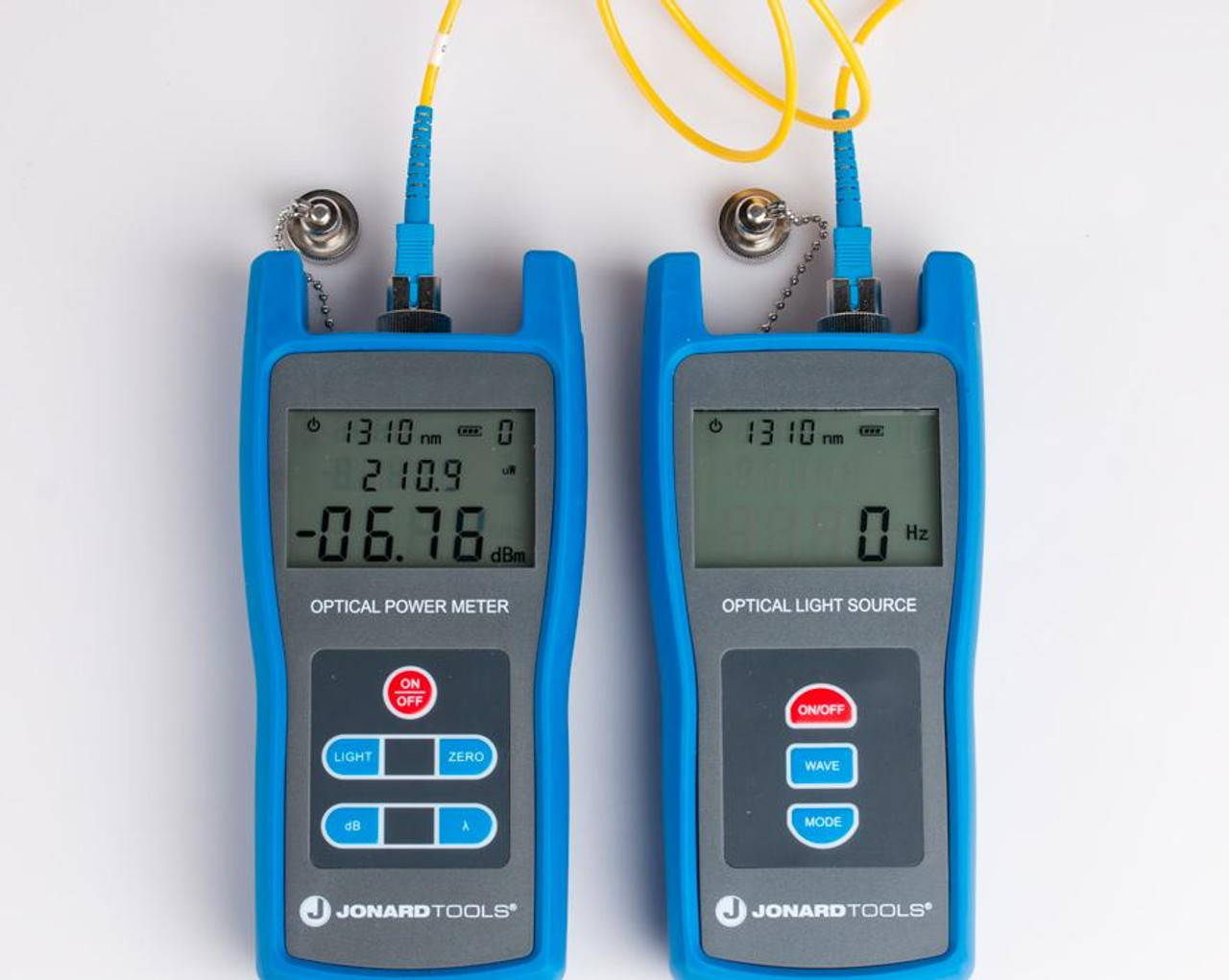 fiber power meter and light source