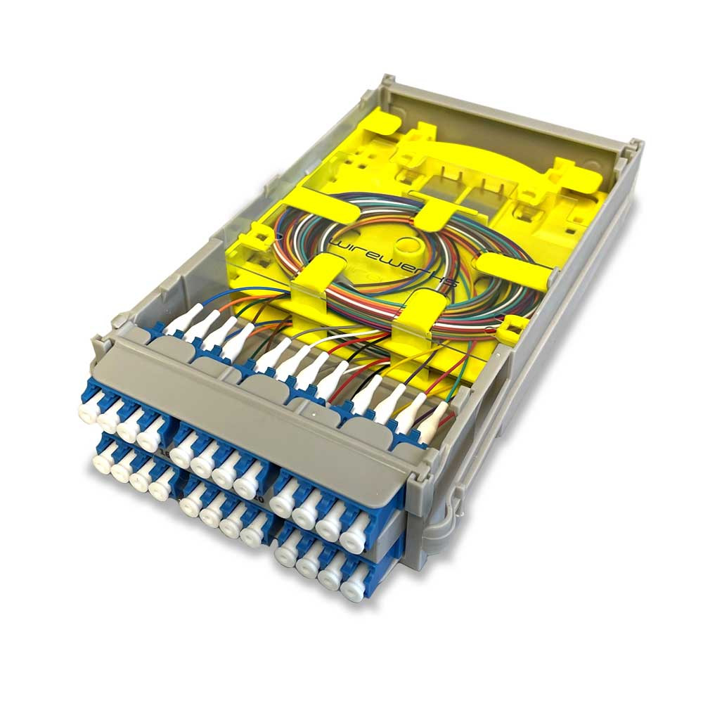 Wirewerks Next Step 3S 24F Loaded Patch Splice Module - LC/UPC