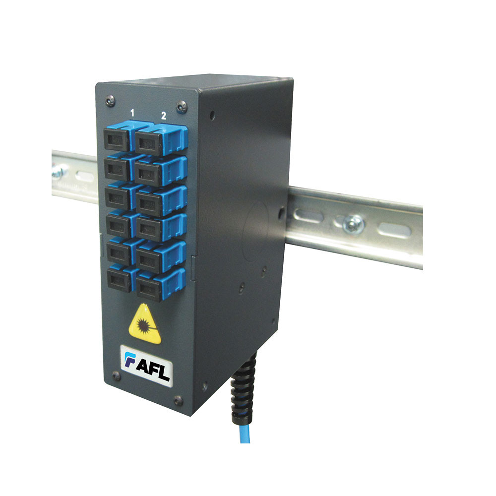AFL Mini DIN Rail Mount - 12F SM SC - FDE-12SC1-S