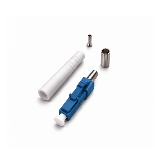 LC Singlemode Simplex Epoxy Polish Connector White 3mm Boot - 100  Pack