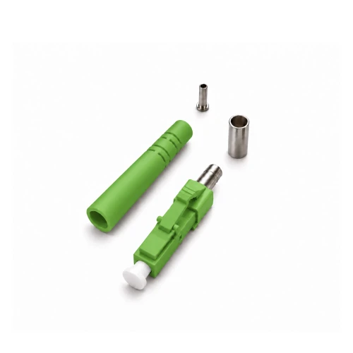 LCAPC Singlemode Simplex Epoxy Polish Connector Green 2mm Boot - 100  Pack
