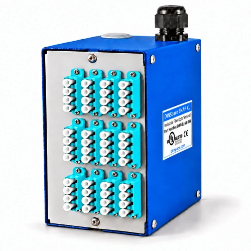 DINSpace SNAPXL-48LC-MM-OM3/4 Compact Fiber Optic Patch Panel