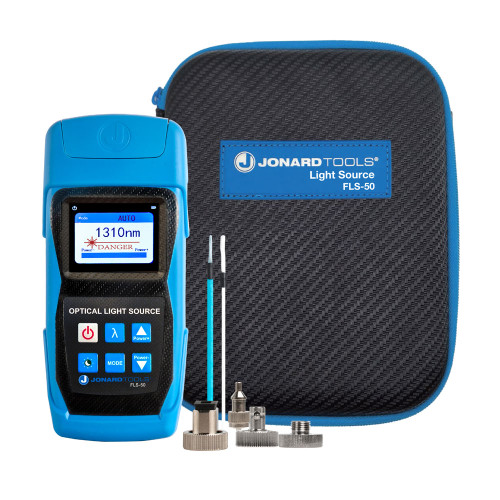Jonard Singlemode Optical Light Source with FC/LC/SC Adapters - FLS-50