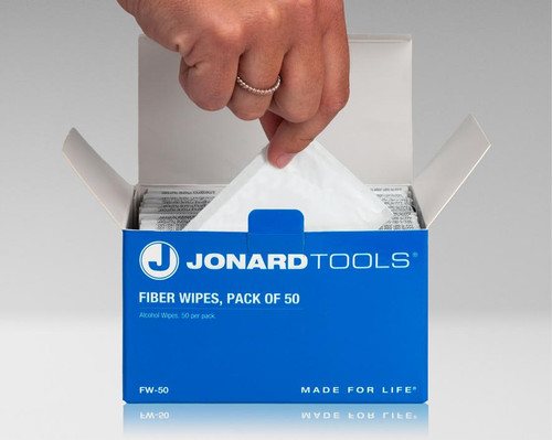 Jonard Fiber Wipes (Pack of 50) - FW-50