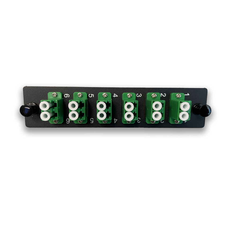LGX LC/APC SM 12F Adapter Panel Green