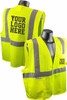 SV2 Safety Vest Safety Green Custom Printed