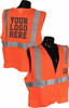 SV2 Safety Vest Safety Orange Logoed Vest