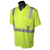 Hi-Vis Green Class 2 Safety Short Sleeve Polo *Custom Printing Available*