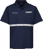 Navy Reflective Security Polo  with Custom Name Embroidered