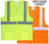 Safety Surveyors Vest 6 Pockets Safety Green / Safety Orange.