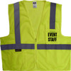 Printed EVENT STAFF Safety Vest Class 2 - Great Hi Vis Vest for Events 