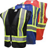 Enhanced Visibility Non ANSI Safety Vest with Two Tone Stripe |  Class 1 Safety Vest with Trim
