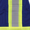 Two Tone Safety Vest Stripe | Blue and Safety Green Safety Vest