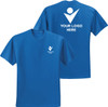 Royal Blue Printed Construction Tshirt | Custom Printed T Shirt Royal Blue | Royal Blue Custom Printed Work Tee