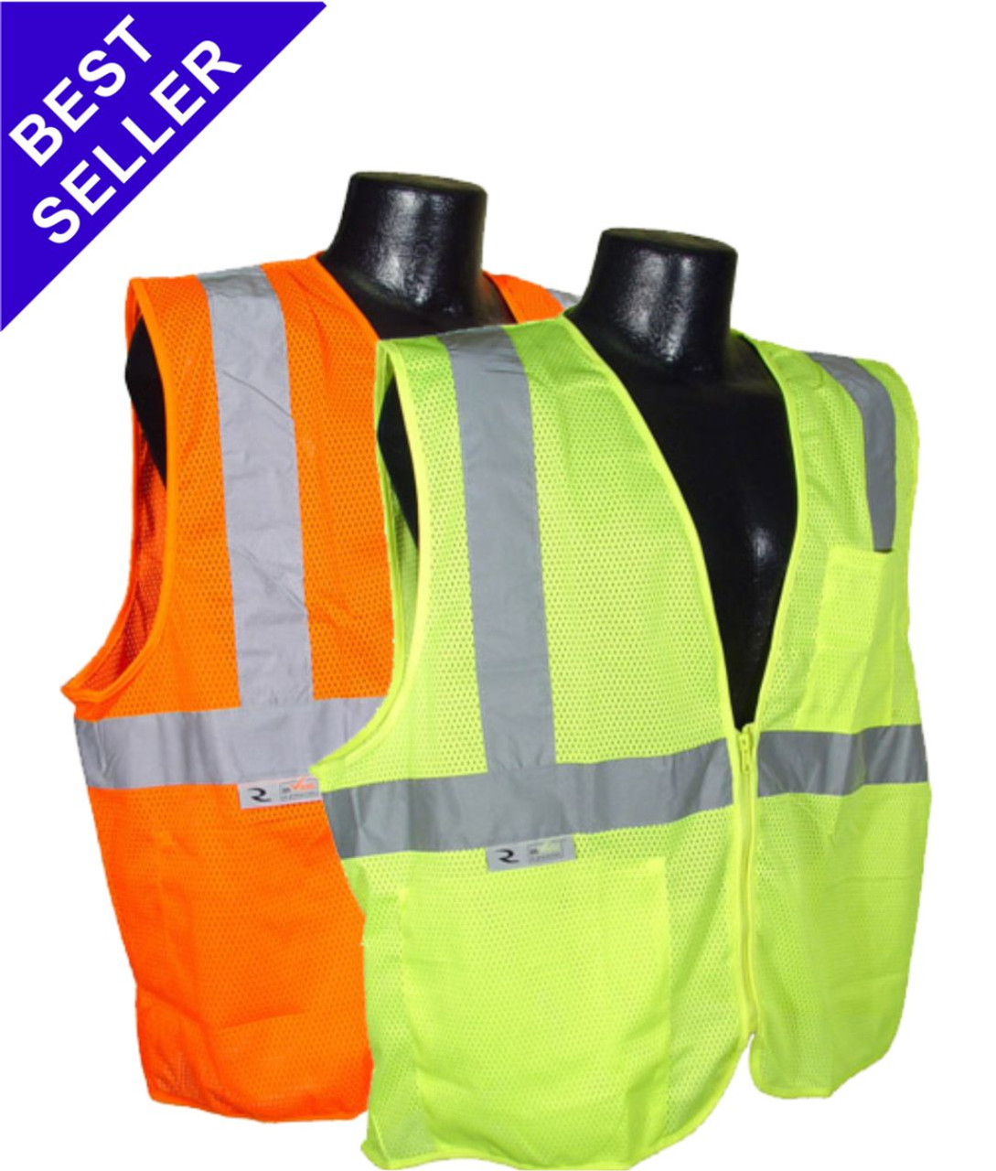 SV2Z Safety Vest Class 2 Zipper Closure