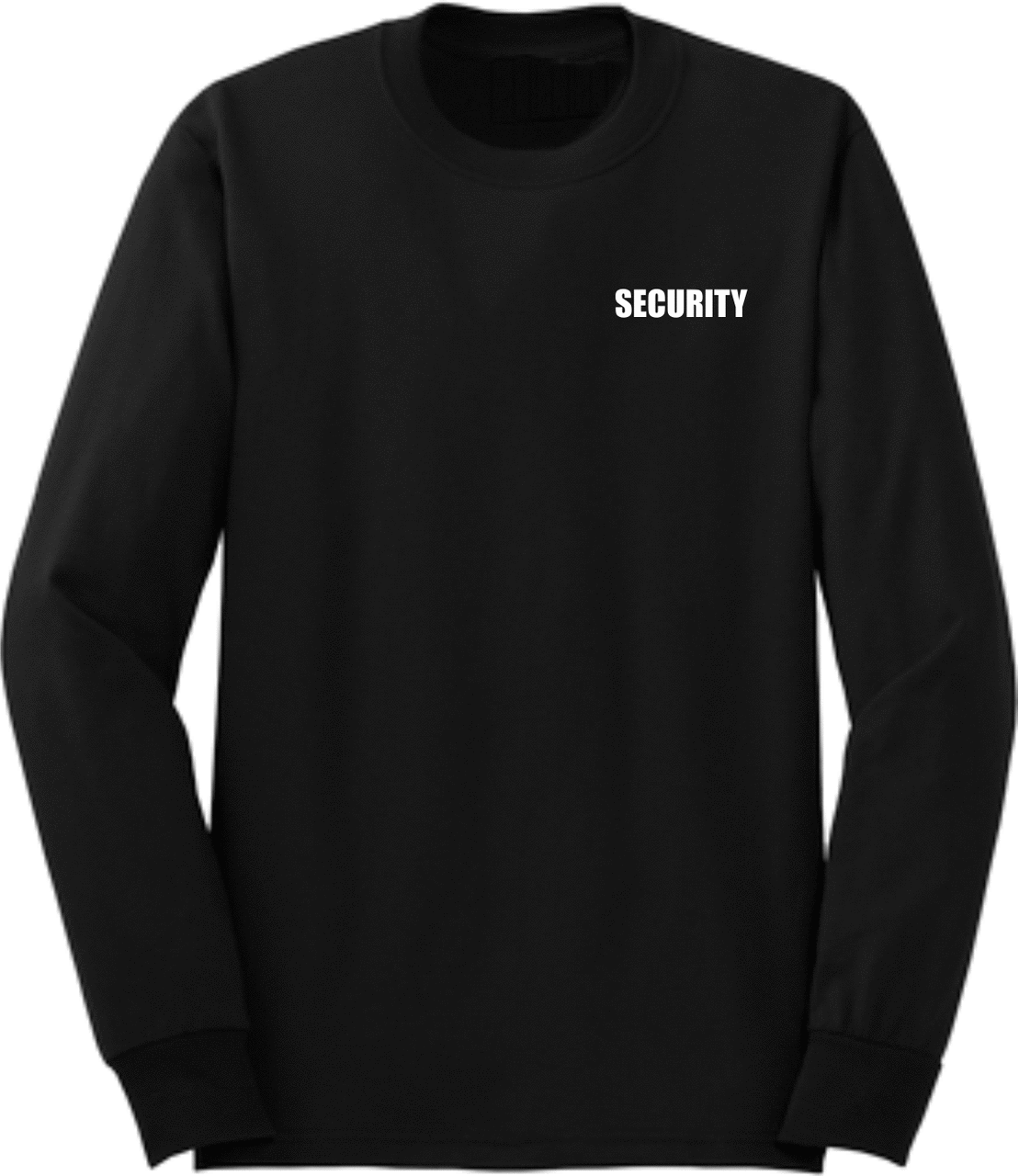 Black Long Sleeve Security Tee