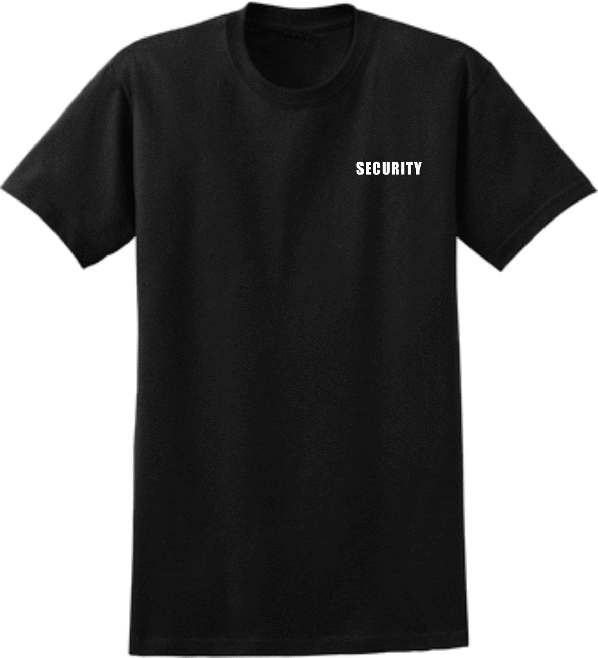 Short Sleeve Black Security Tee - Front