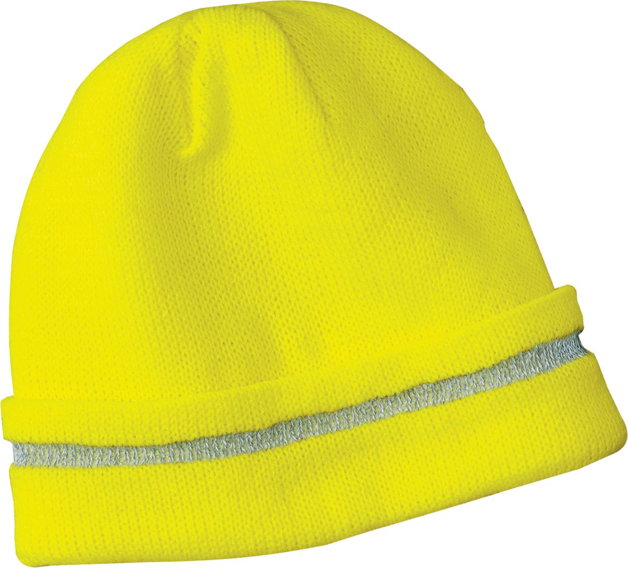 Enhanced Visibility Beanie with Reflective Stripe