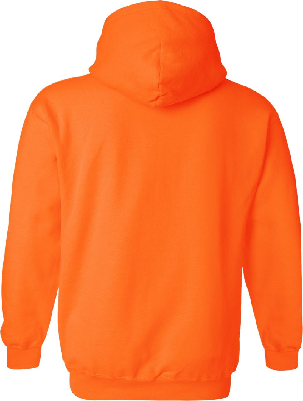 Safety Orange Fleece Hooded Zip Up Sweatshirt *Custom Printing Available* -  Safety Imprints