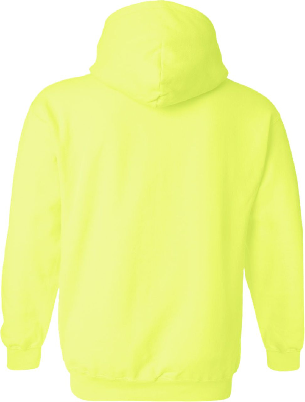 Safety Green Fleece Hoodie | Safety Yellow Hooded Sweatshirt | Hi Vis Sweater 