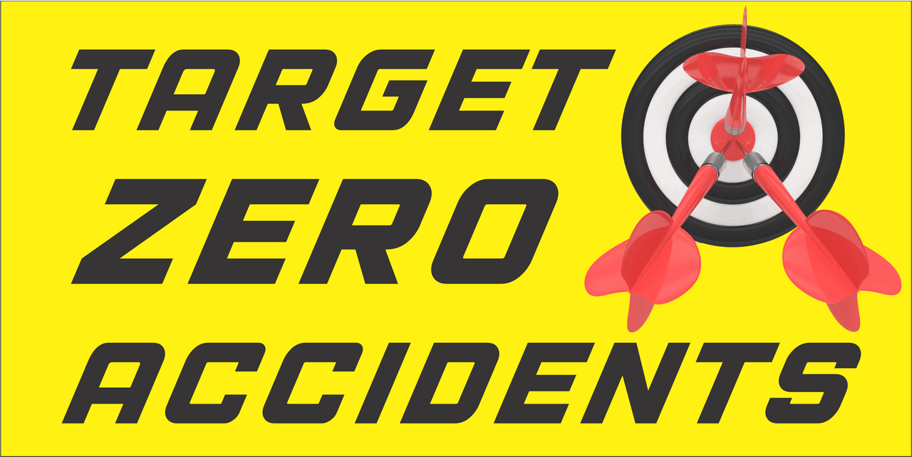 TARGET ZERO ACCIDENTS SAFETY BANNER