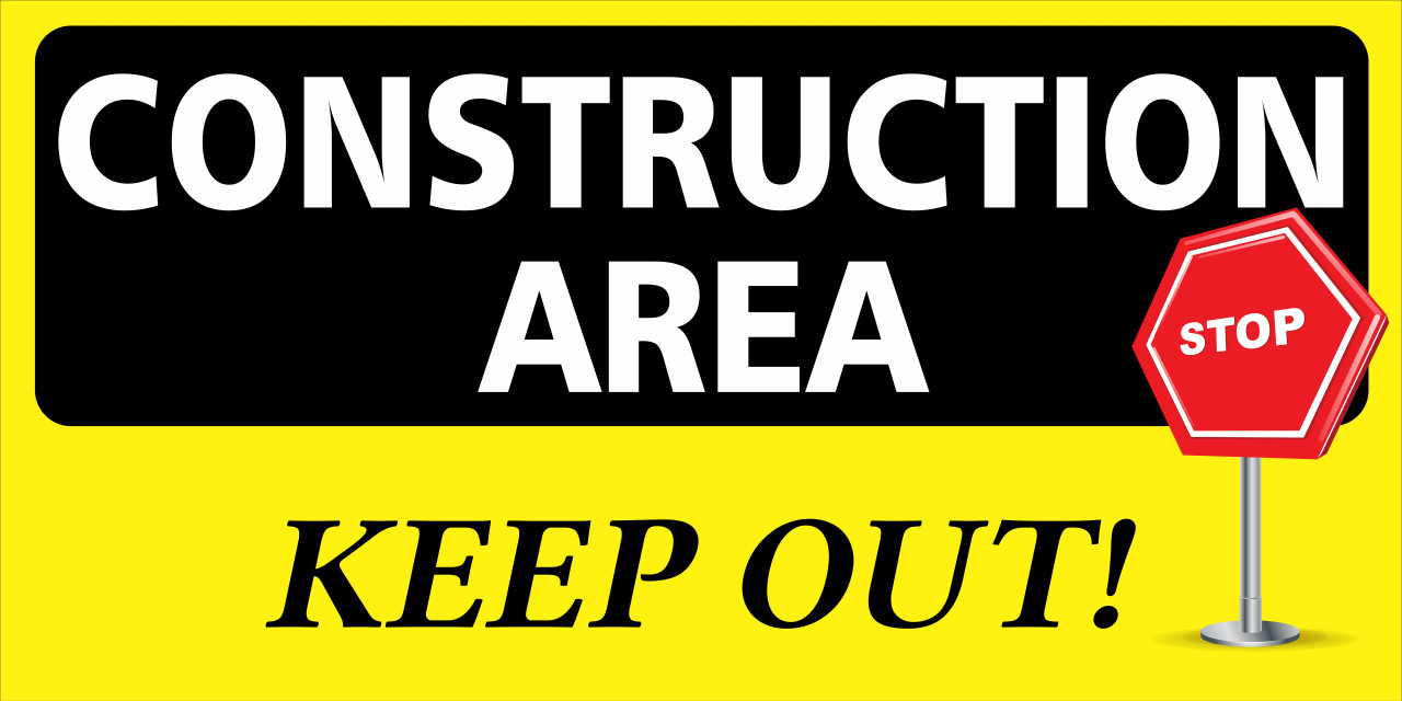 Construction Area Keep Out Safety Banner
