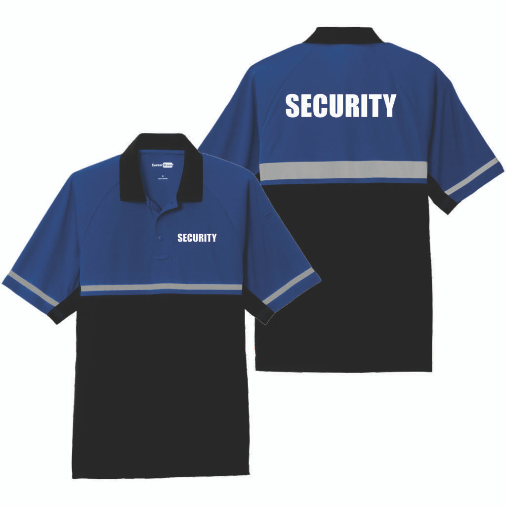 Security - Royal/Black Enhanced Vis Polo - Safety Imprints Security - Royal/Black Enhanced Vis Polo - Safety Imprints