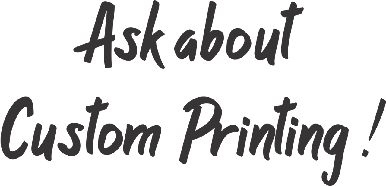 Ask About our Custom Printing.  Safety Imprints will custom print your logo on Safety Vests, Construction T Shirts, Job Site Apparel and more!