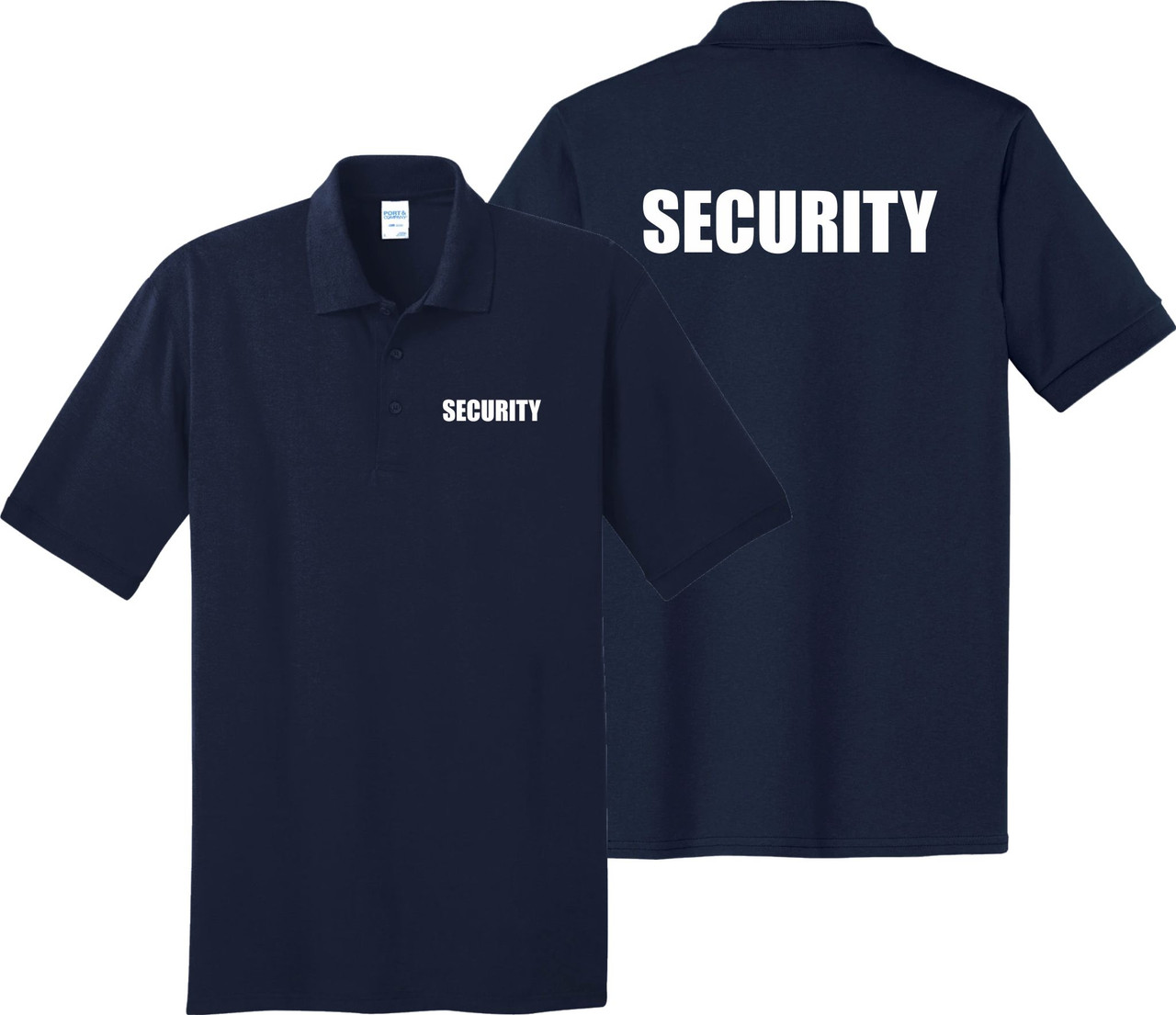 Navy Blue Security Polo Shirt. When a security tee shirt isn't professional enough.