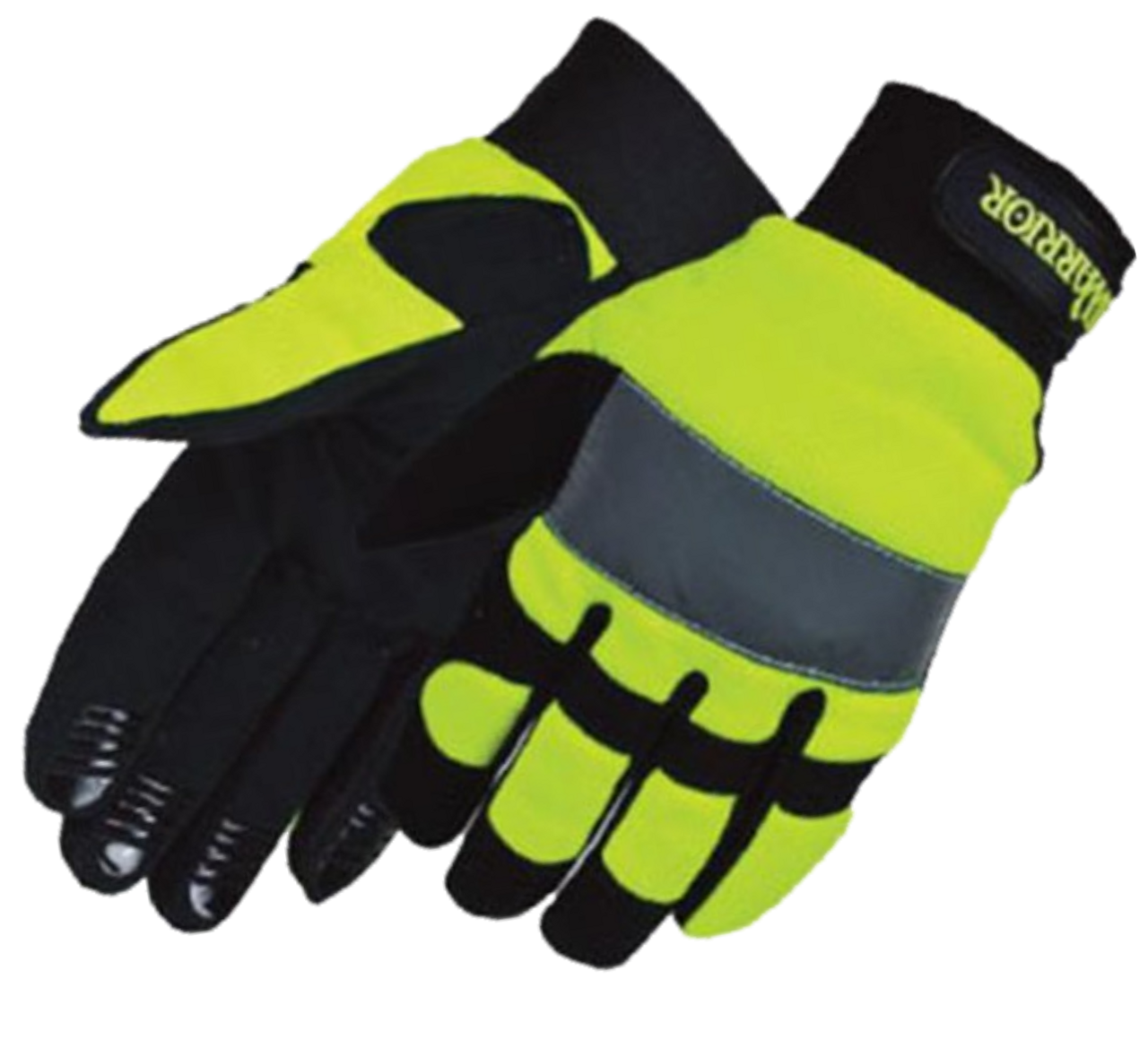 Safety Yellow Lime Hi Viz Mechanics Gloves