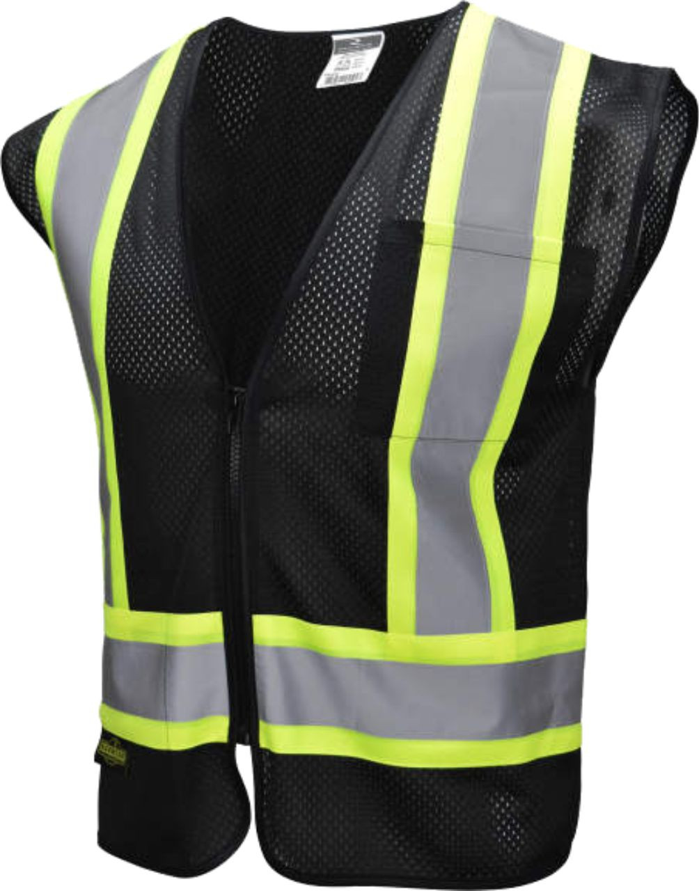 Black Safety Vest | Black Safety Vest with Trim