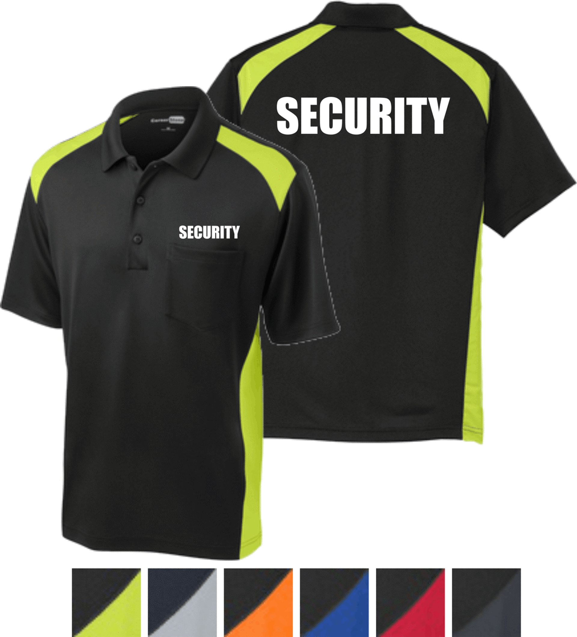 Security Polo Snag Proof Two Tone with Pocket