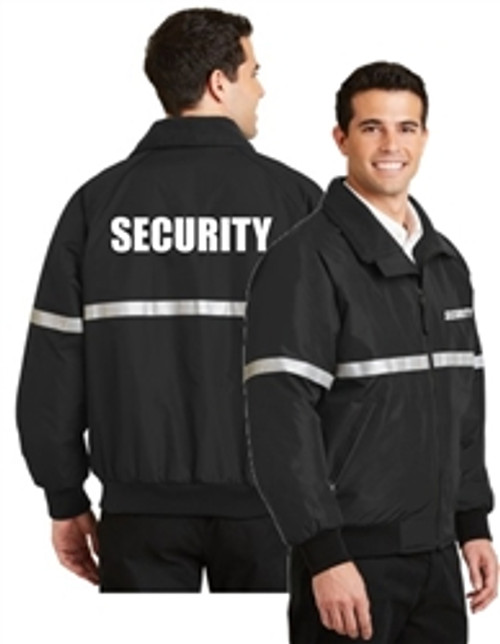 Security - Challenger Jacket with Reflective Taping *Embroidery Available*