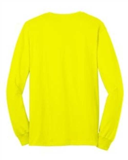 Lime Green Long Sleeve T-Shirt USA - 50/50 Cotton/Poly (Preshrunk) *Custom Printing Available*