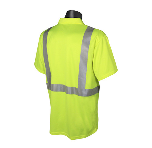 Hi-Vis Green Class 2 Safety Short Sleeve Polo *Custom Printing Available*