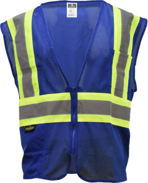 Royal Blue Safety Vest | Blue Safety Vest with Trim