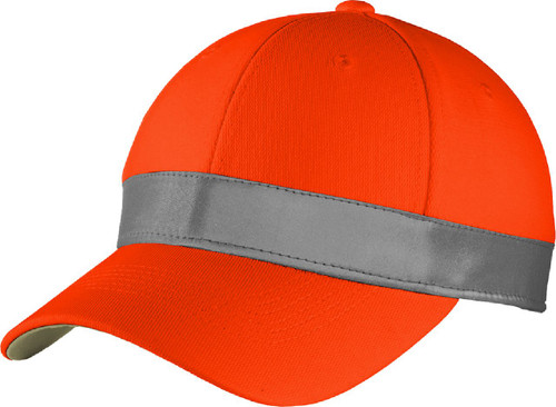 Reflective Safety Orange Baseball Cap