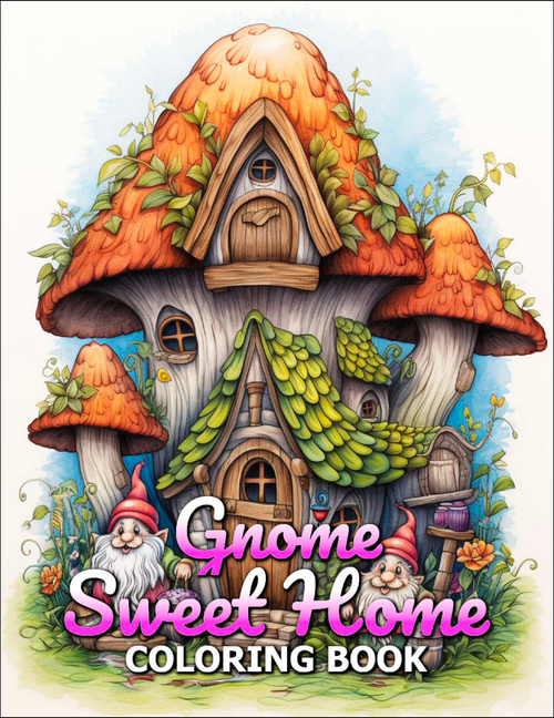 Kewl Koloring - Gnome Sweet Home Coloring Pages