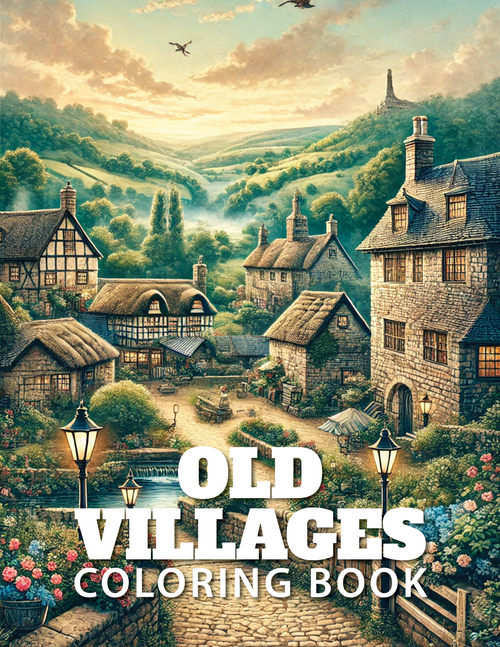 Kewl Koloring - Old Villages Coloring Pages