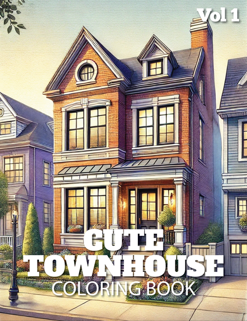 Kewl Koloring - Cute Townhouse Vol 1 Coloring Pages