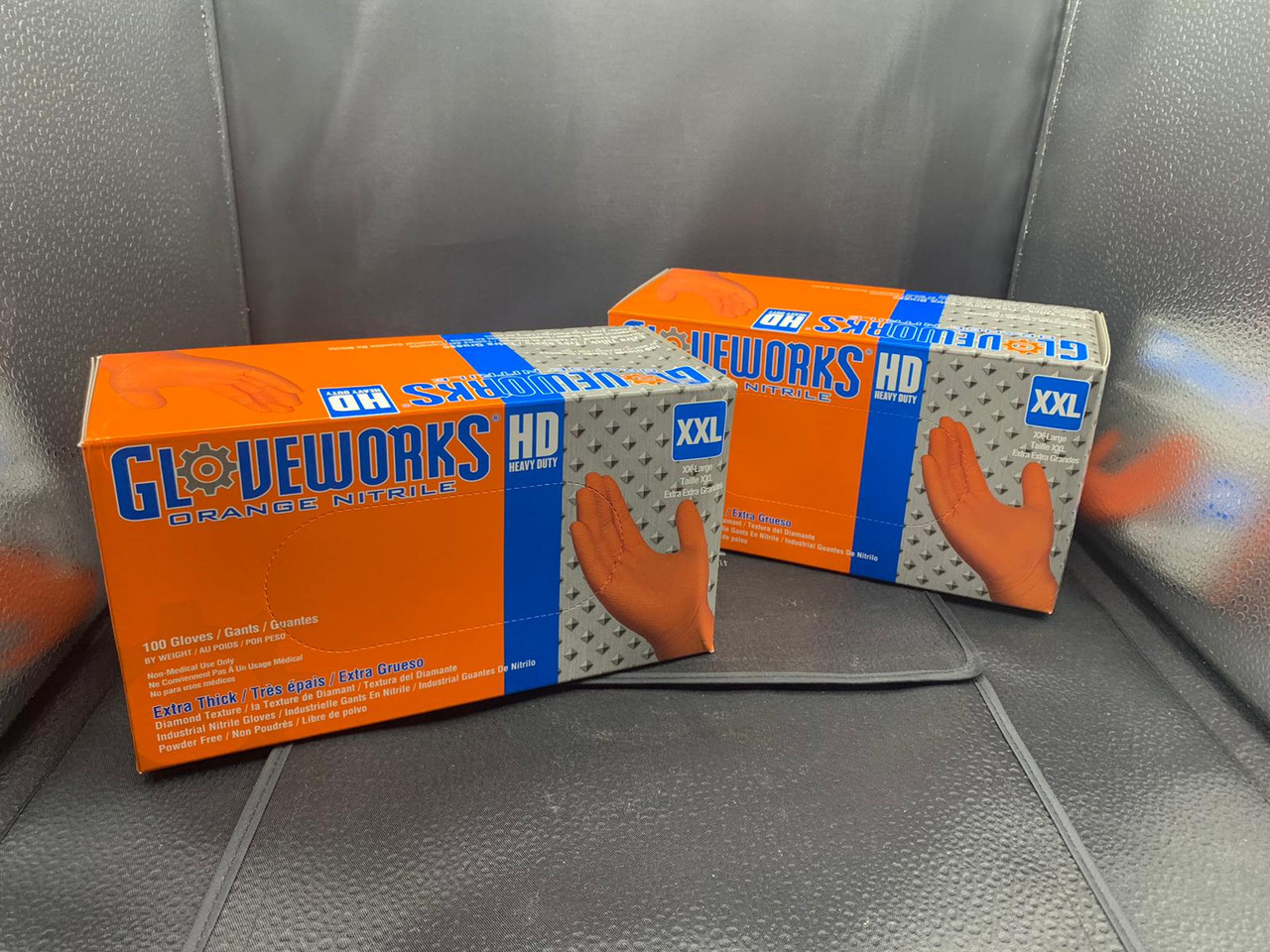 Gloveworks? HD Orange Nitrile Industrial Latex Free Disposable