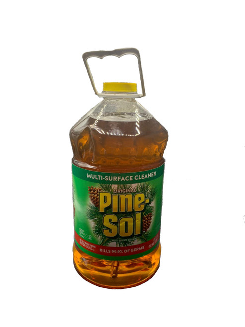 144 oz, one gallon of Original Pine-Sol household disinfectant and cleaner.